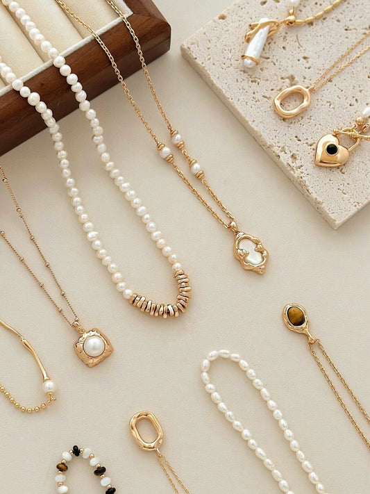 Baroque pearls | Freshwater pearl necklace | freshwater pearl bracelet | cultured freshwater pearls