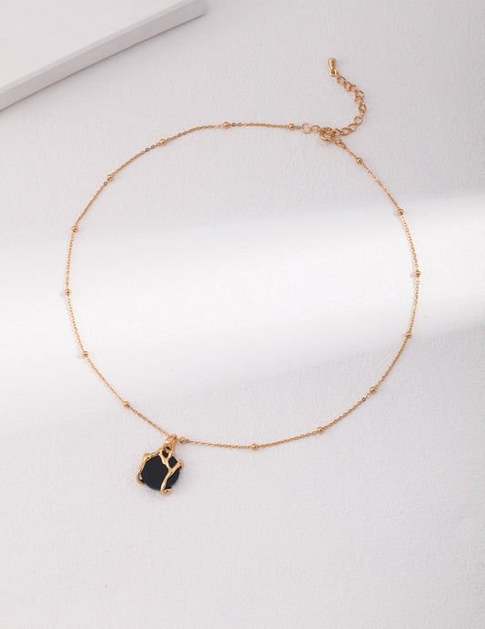 Black agate necklace