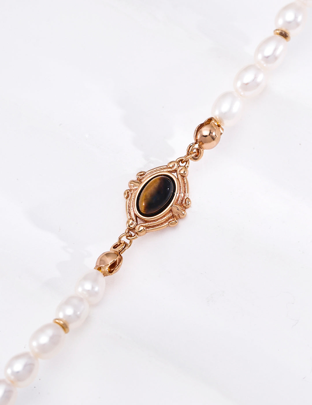 Tiger Eye Pearl Bracelet