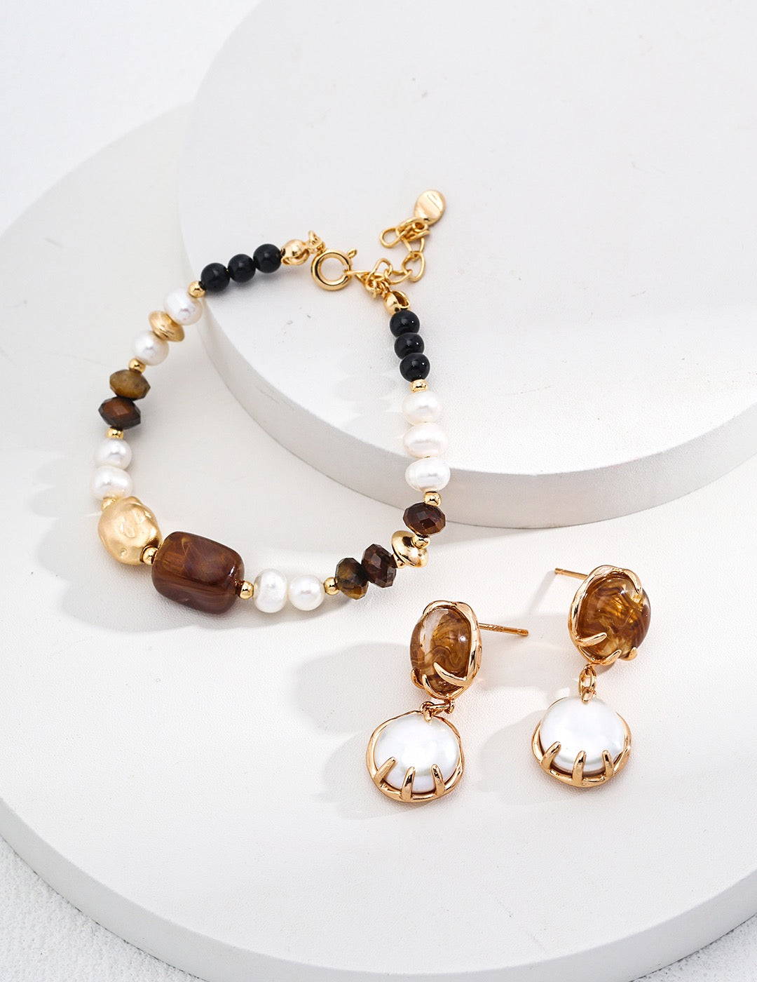Midnight Real Tiger's Eye Silver Bracelet