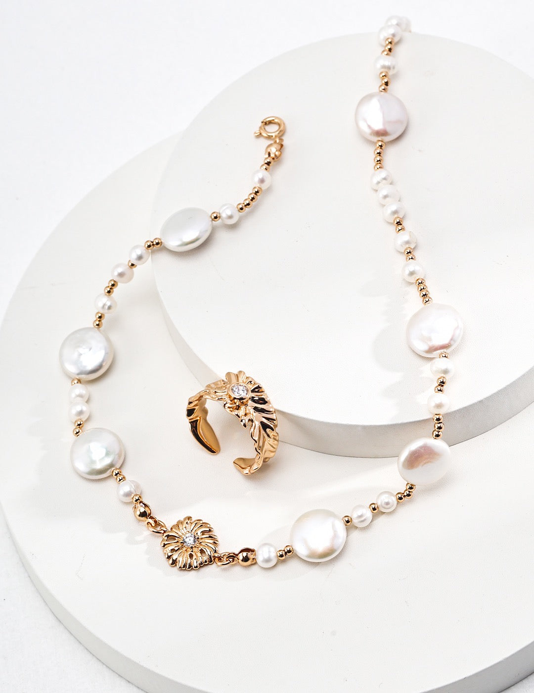 Rapunzel Ring | Gold jewelry | Silver Jewelry | Pearl jewelry | Women's Ring | Estincele Jewellery