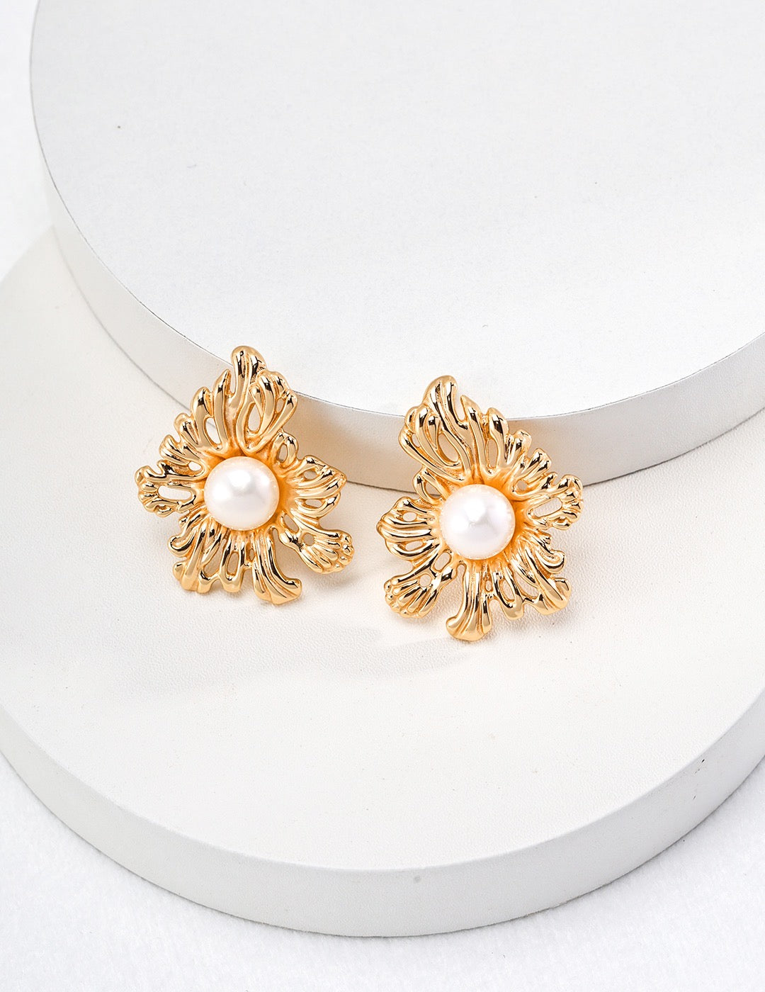 Boucles d'oreilles en perles de tournesol