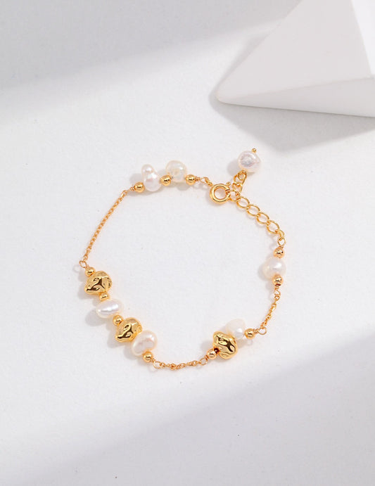 Golden Pearl Bracelet