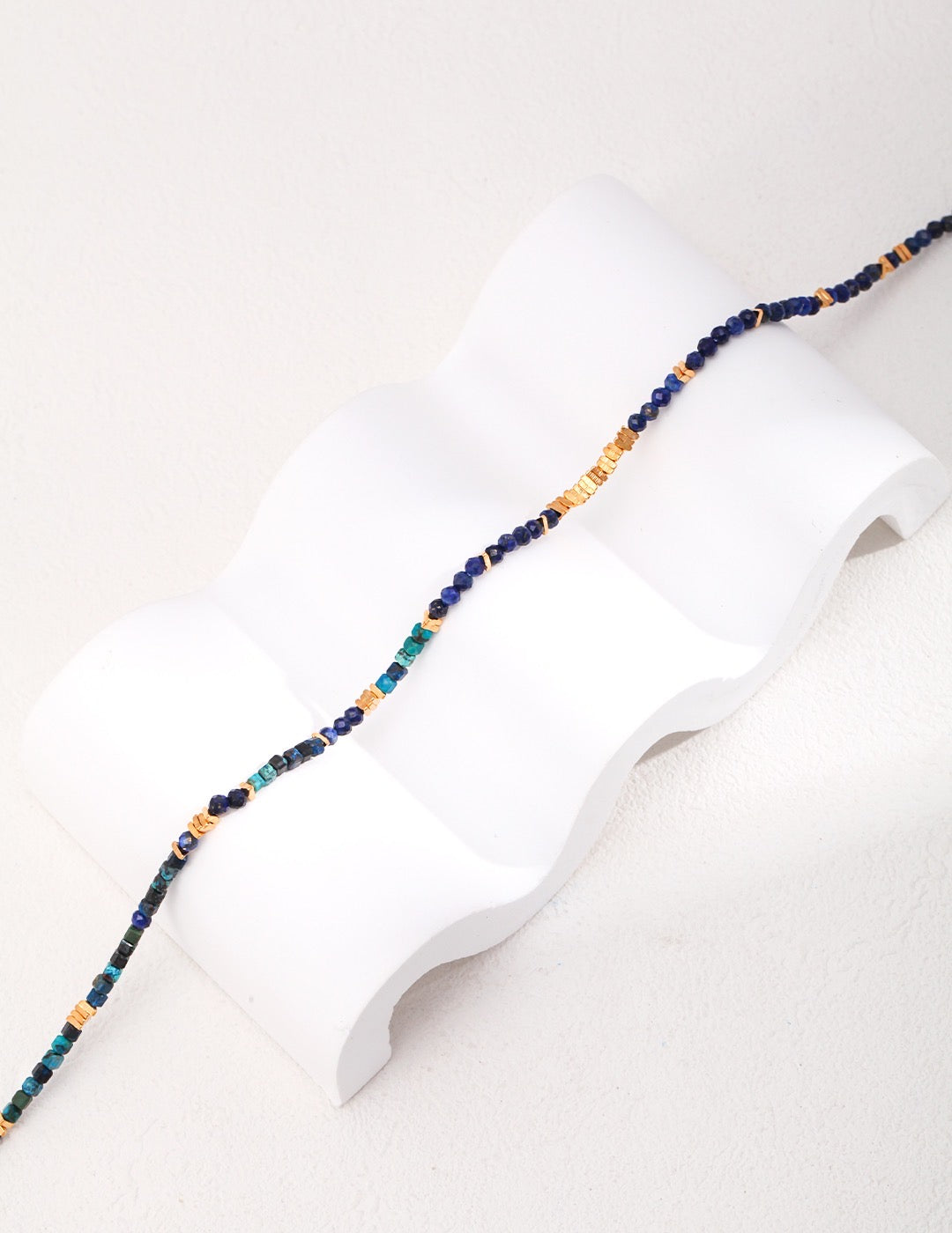 Stacking Silver Lapis Lazuli necklace