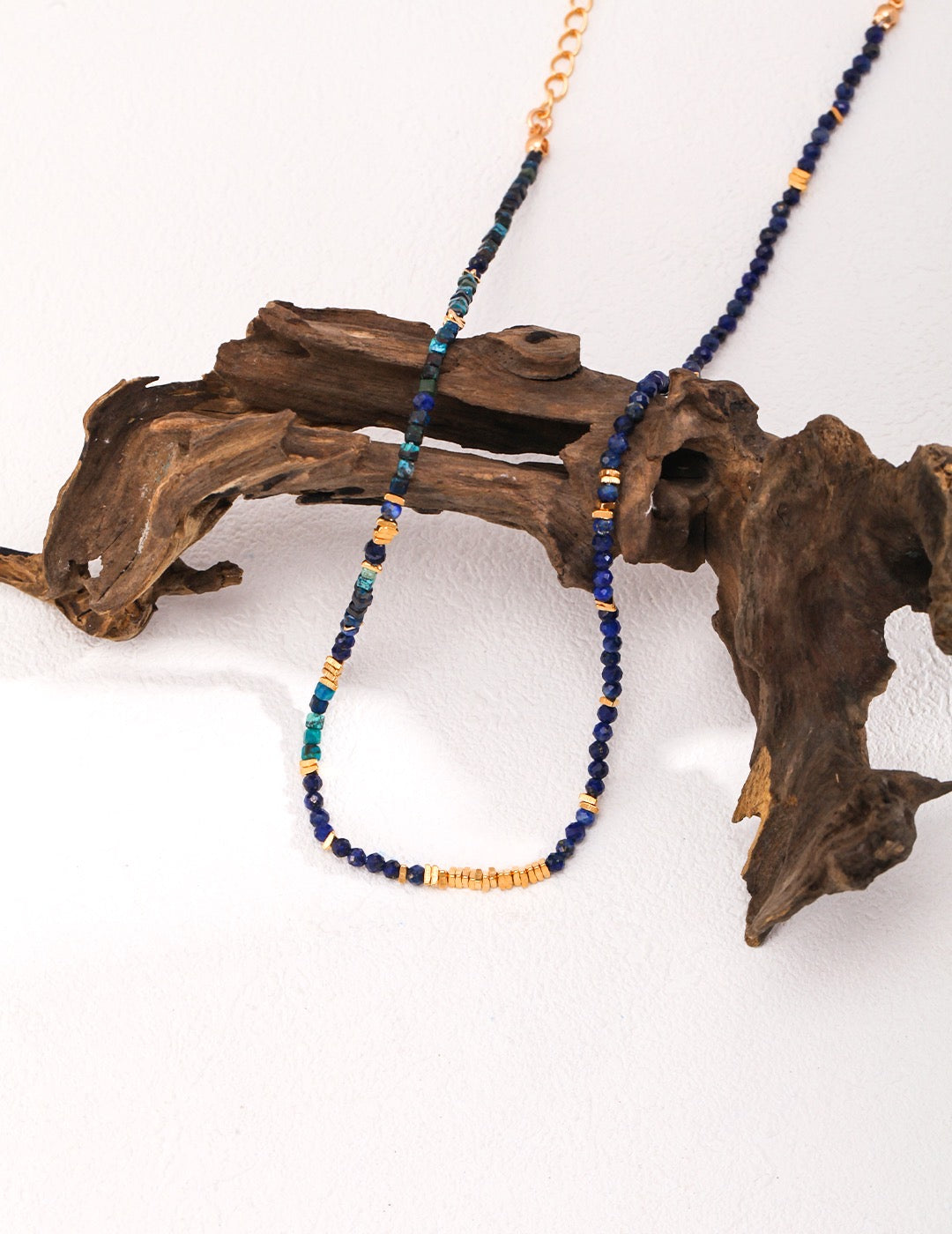 Stacking Silver Lapis Lazuli necklace