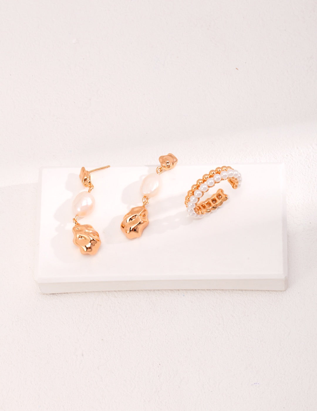 Pearl-Gold Duo Ring