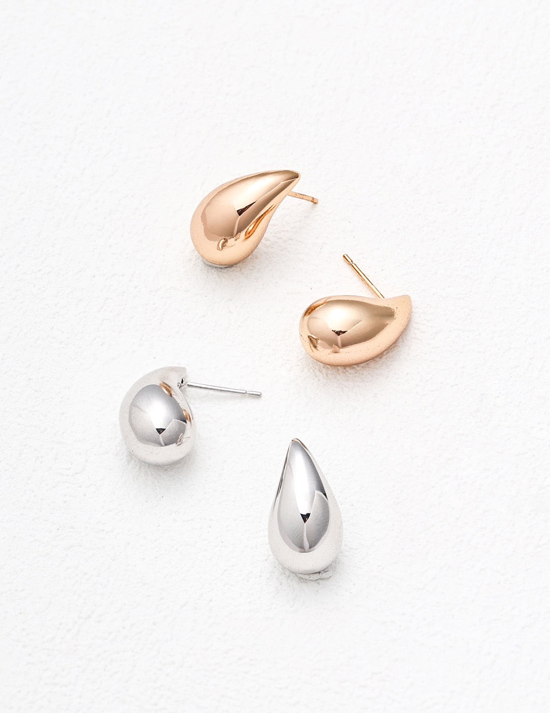 Boucles d'oreilles en forme de larme