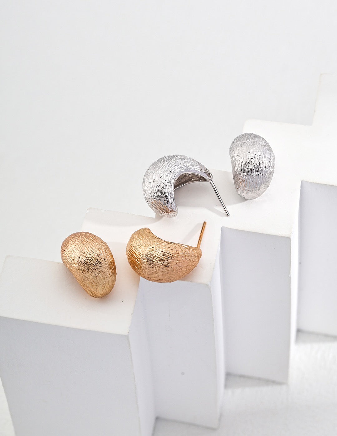 Boucles d'oreilles en noix de coco