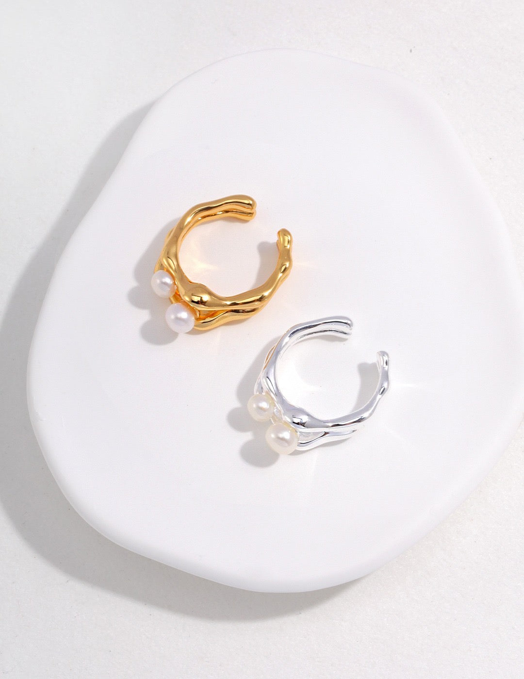 Double Pearl Ring