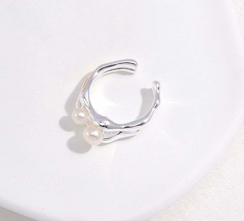 Double Pearl Ring