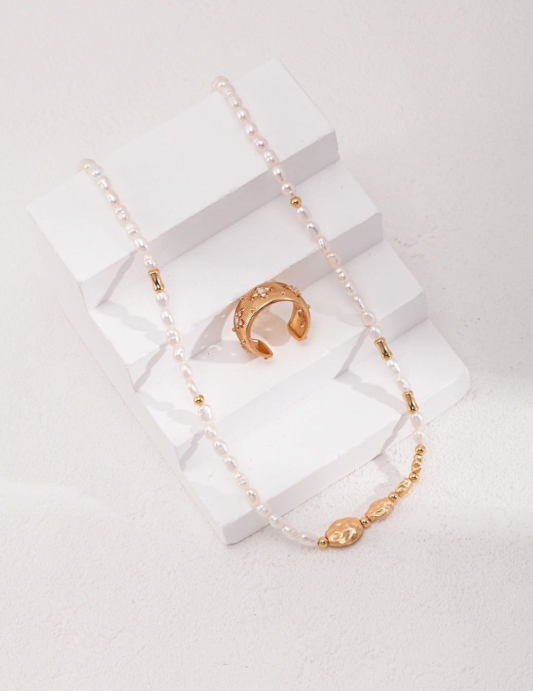 Classique Baroque Pearl Necklace | Estincele Jewelry | Necklaces | Women's necklace | luxury necklaces
