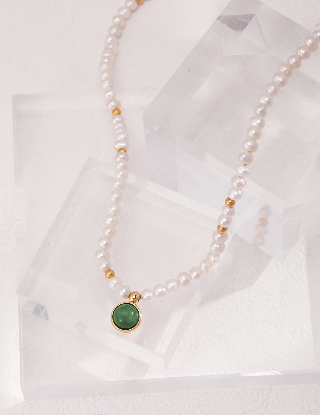 Colliers de perles pendentif agate océan