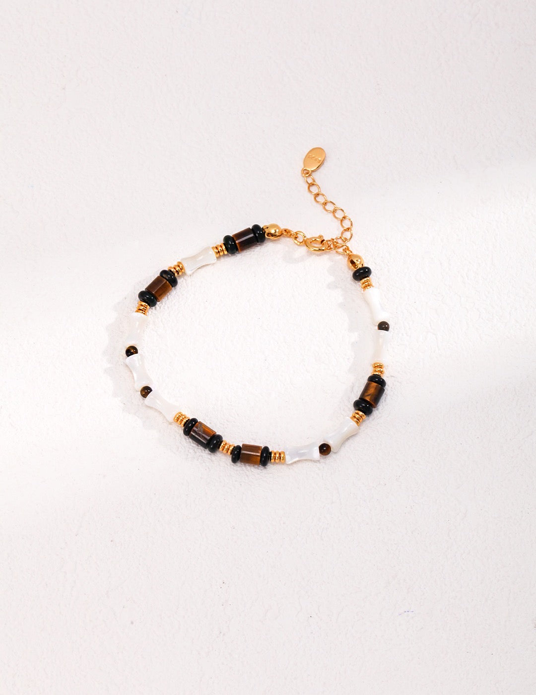 Bamboo Element Pearl Bracelet | Estincele Jewellery | Bracelets | Gifts for her