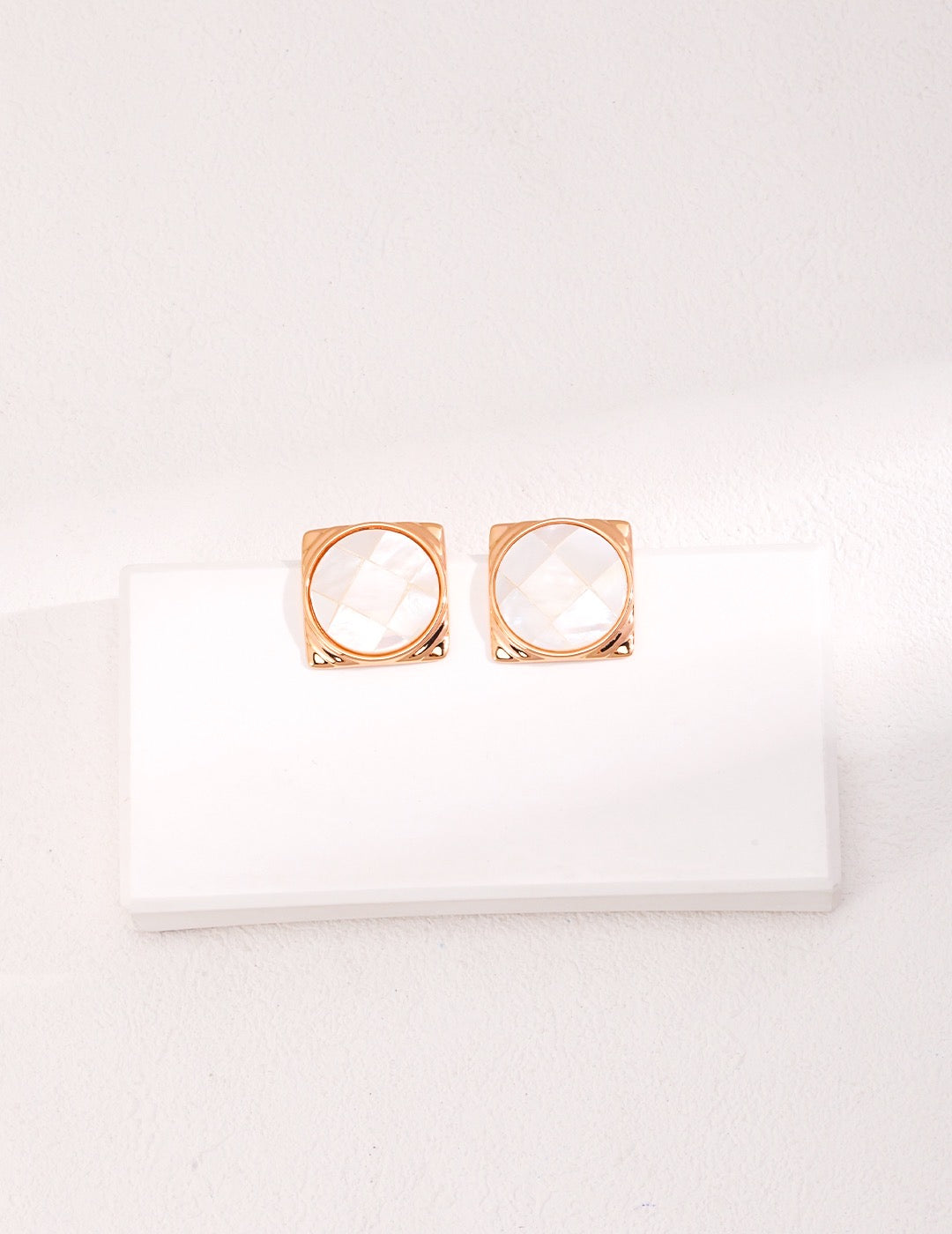 Ancient Greek Mosaic Shell Earrings | Gold earrings | Gold Jewellery | Earrings