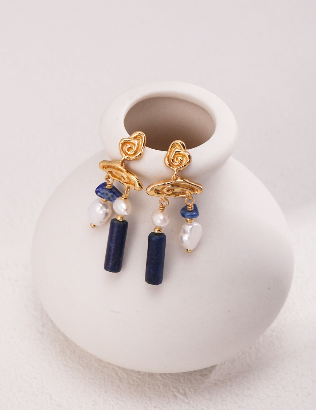 Lapis Lazuli earrings | Lapis Lazuli jewellery | gold jewellery | silver jewellery | gold earrings