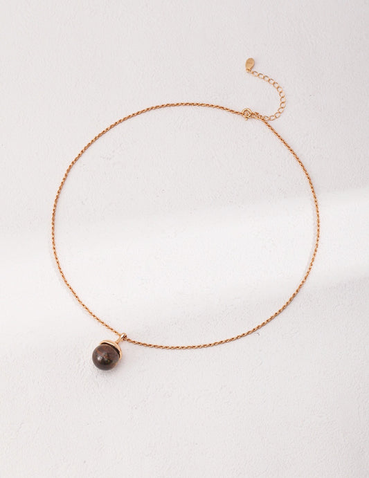 Pinecone Tiger's Eye Necklace | Estincele Jewellery | Gifts for her