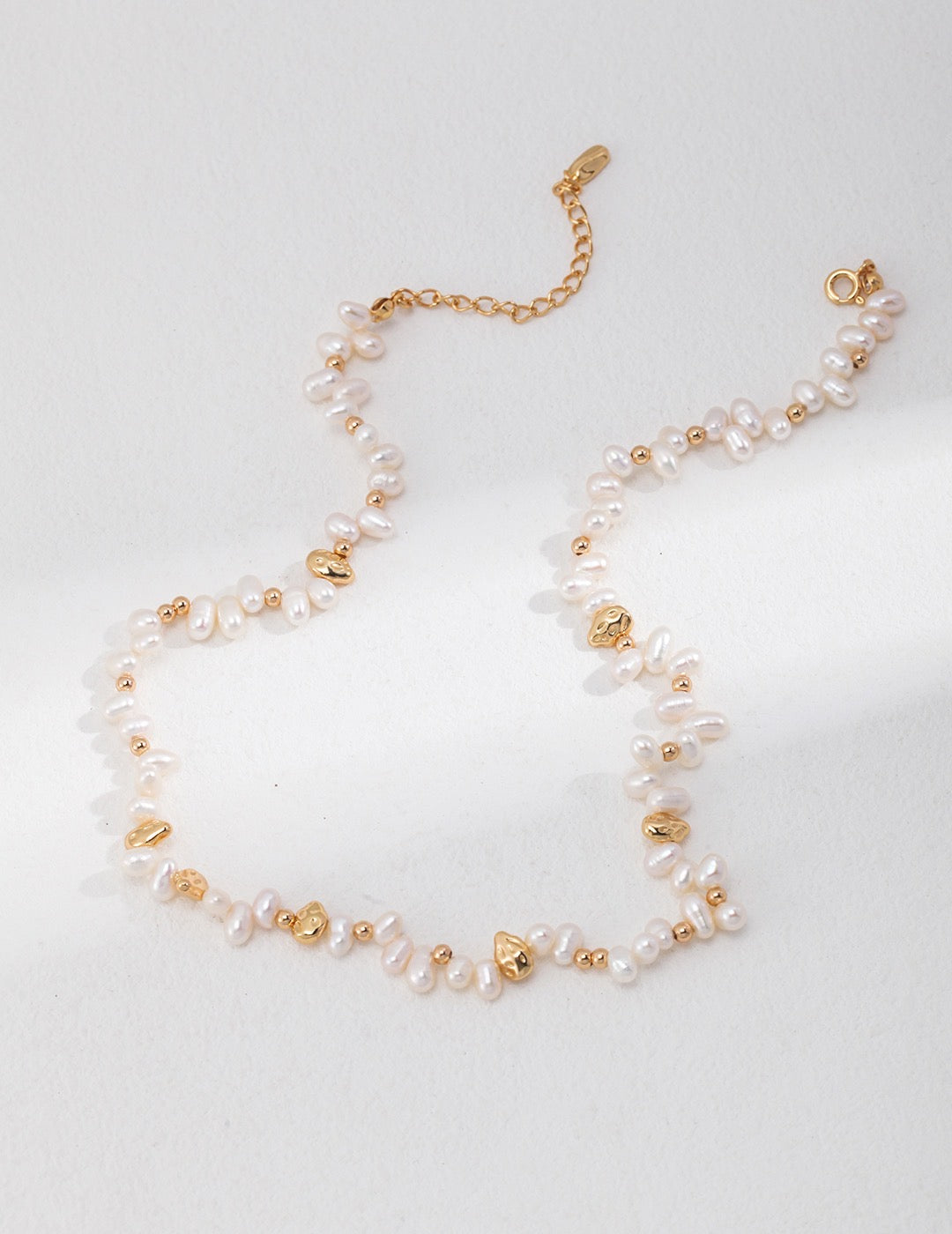 Irregular Natural Pearl Necklace | Estincele Jewellery | Gifts for her