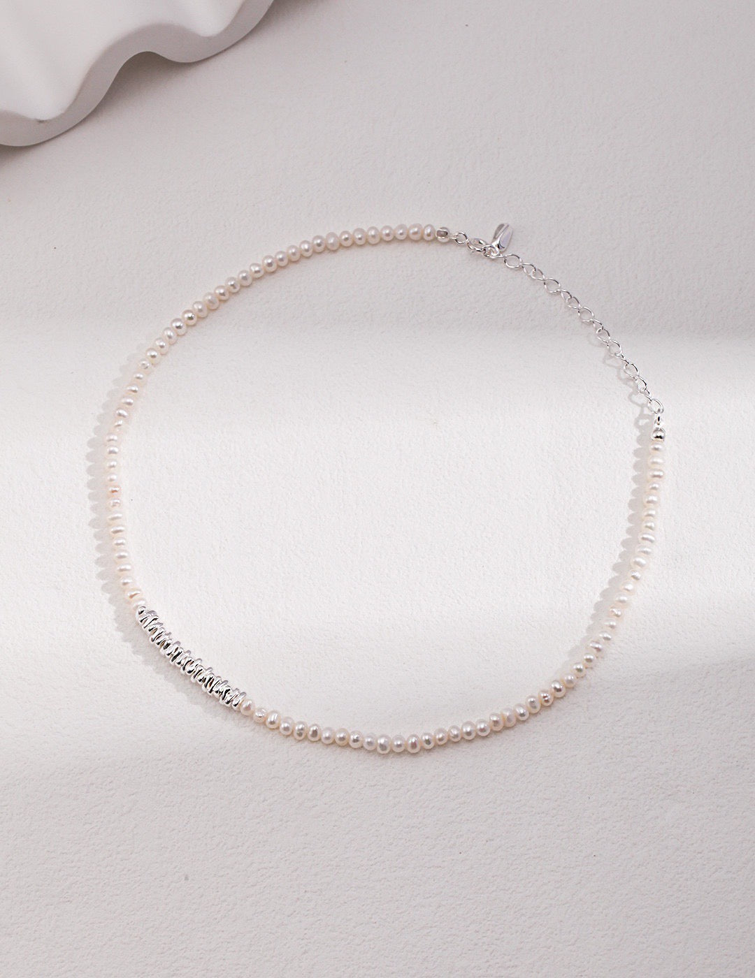 Pearl Plate Necklace | Estincele Jewellery | Women's Necklaces