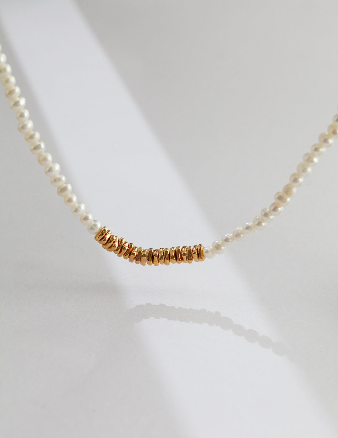 Pearl Plate Necklace | Estincele Jewellery | Women's Necklaces