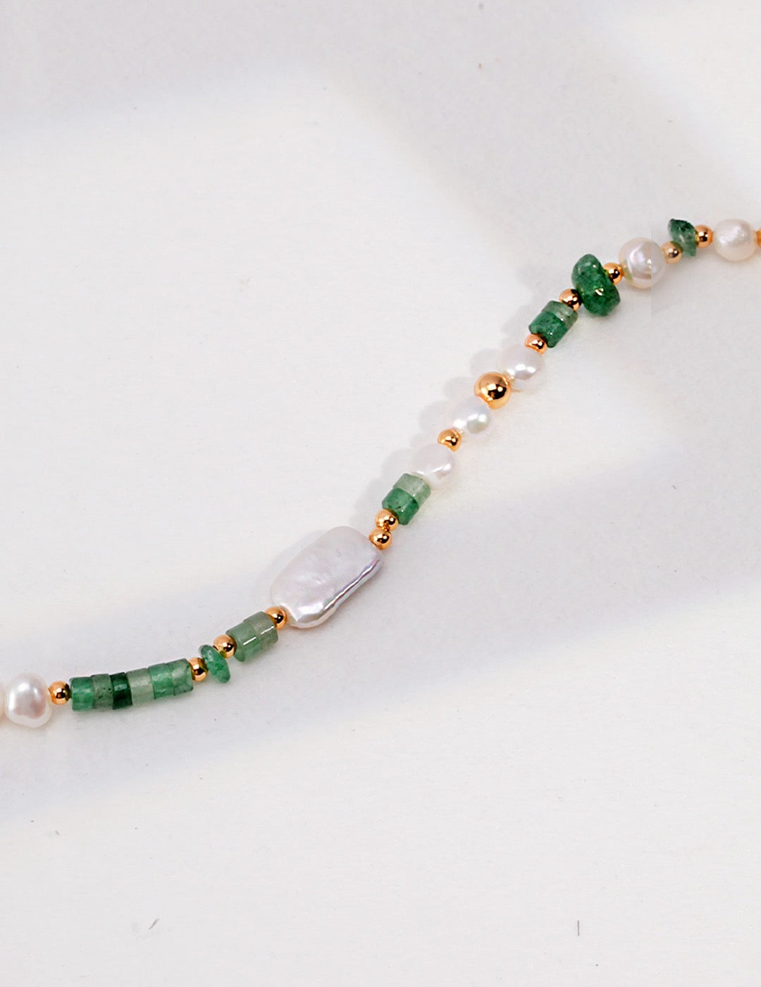 Green Aventurine Pearl Necklace