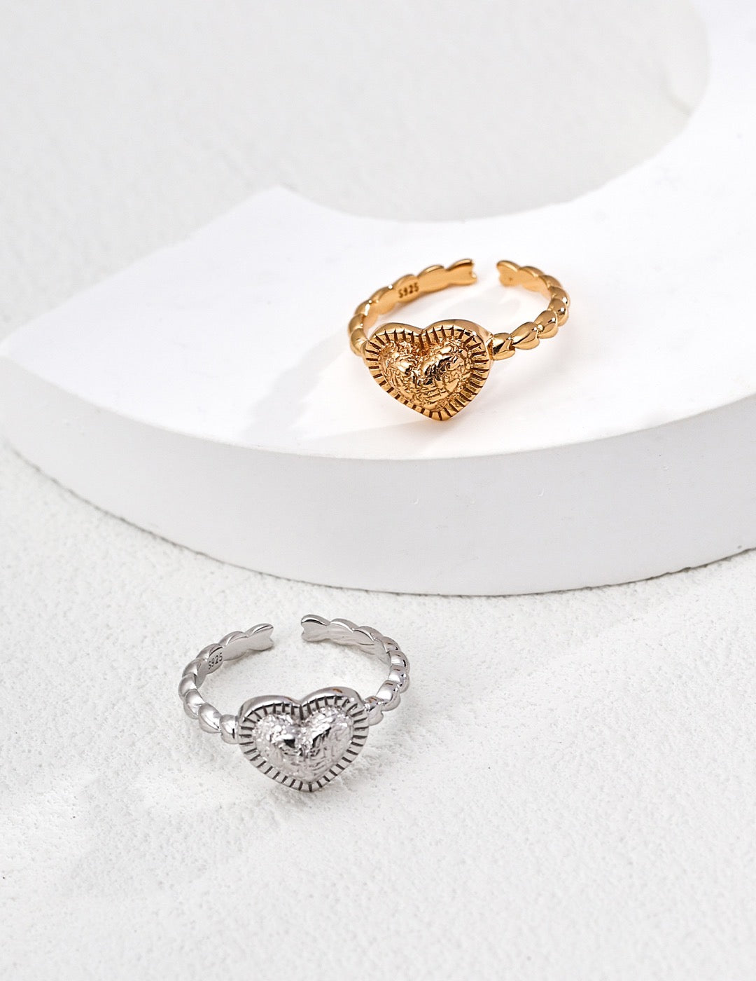 Simple Heart Sterling Silver Ring