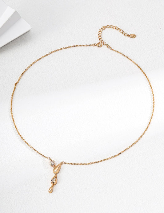 Teardrop Zircon Necklace