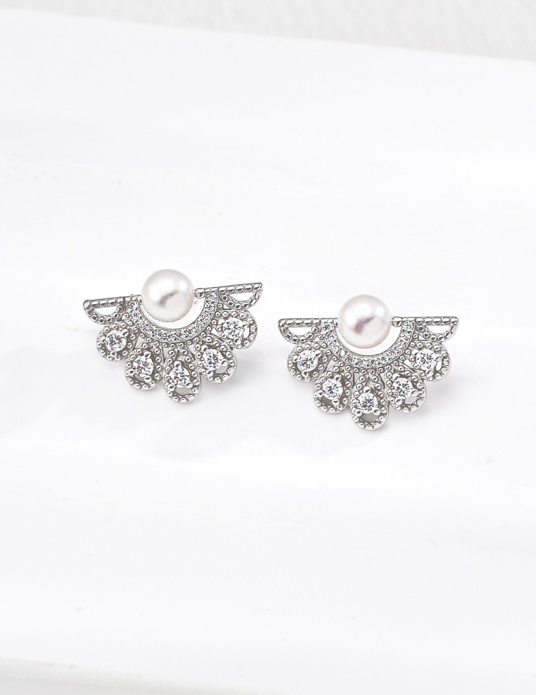 Peacock Pearl Earrings