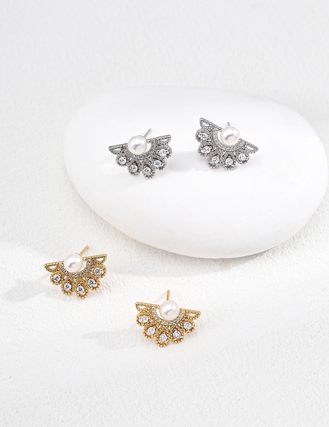 Peacock Pearl Earrings