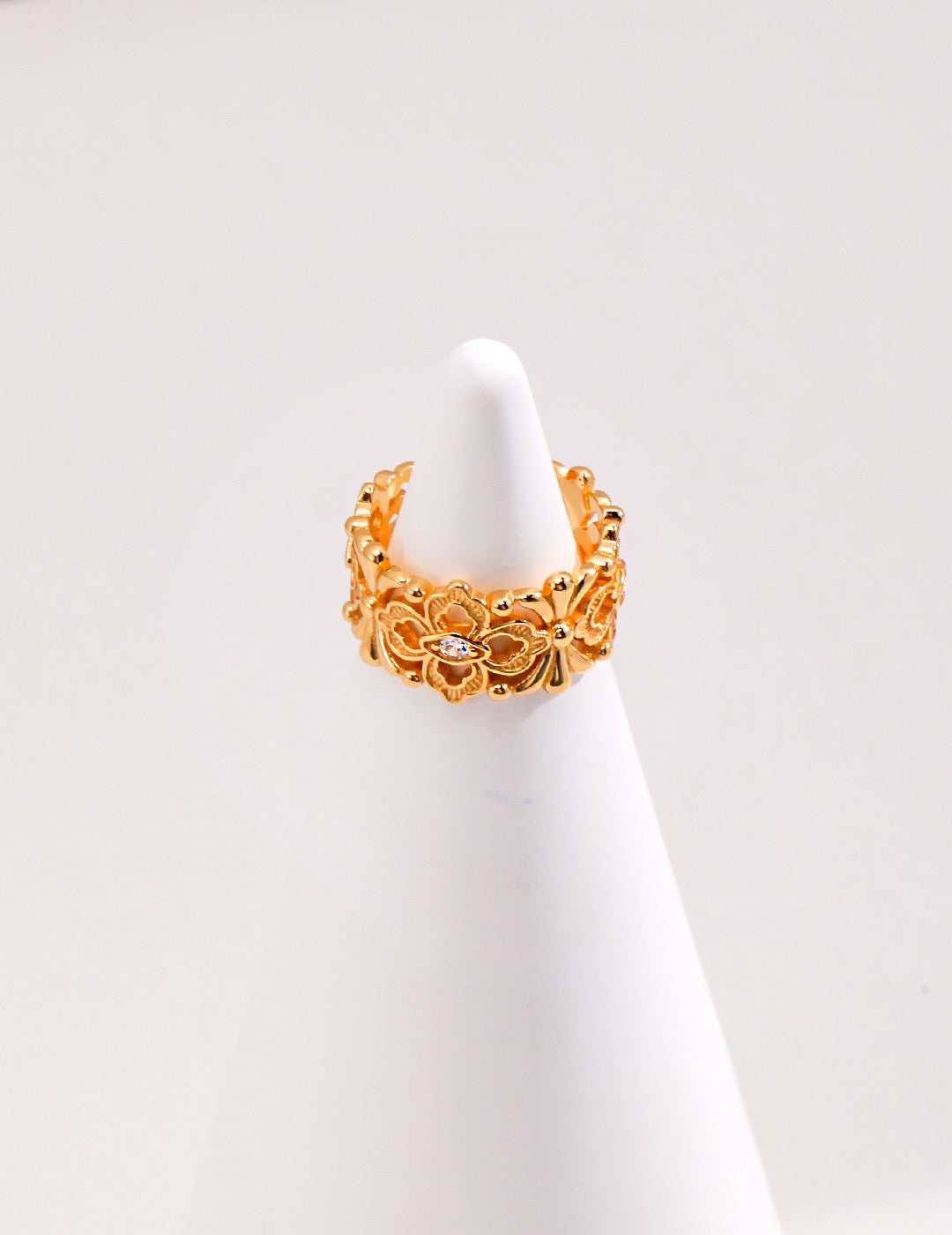 Classique Floral Ring | gold ring | silver ring |