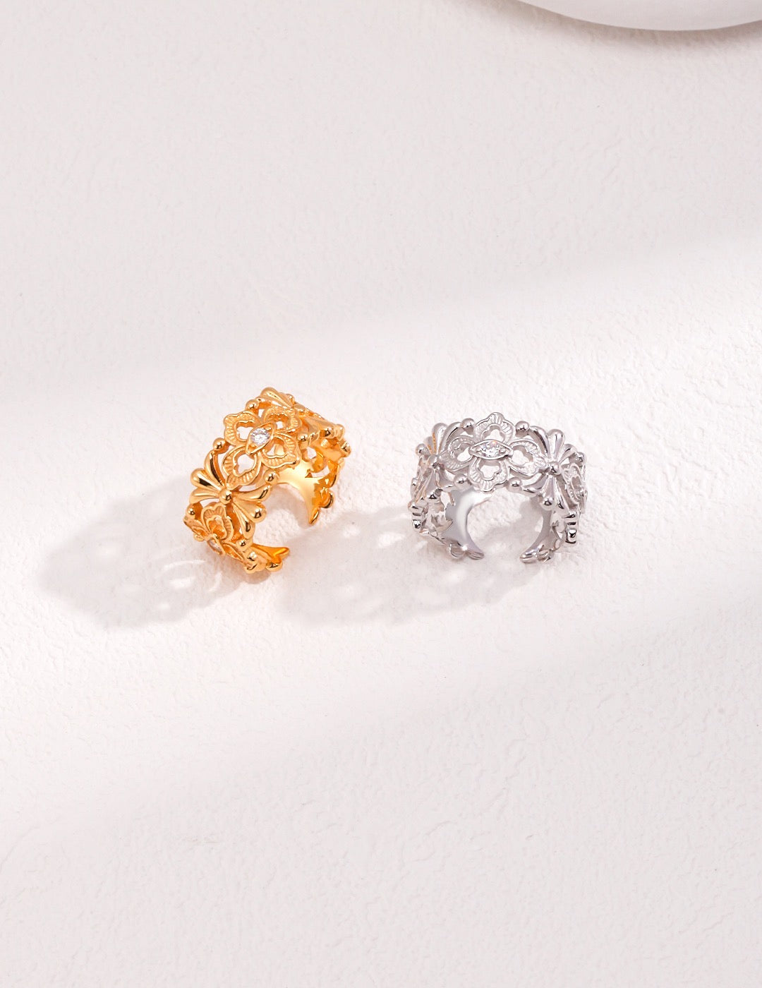 Classique Floral Ring | gold ring | silver ring |