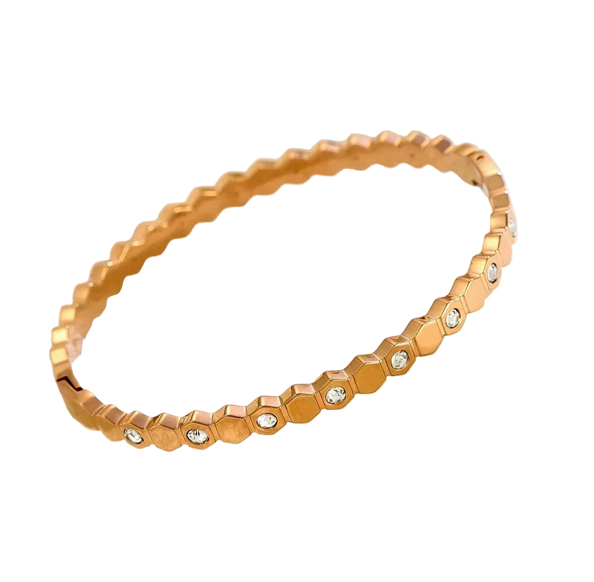 Honeycomb Bangle Bracelet