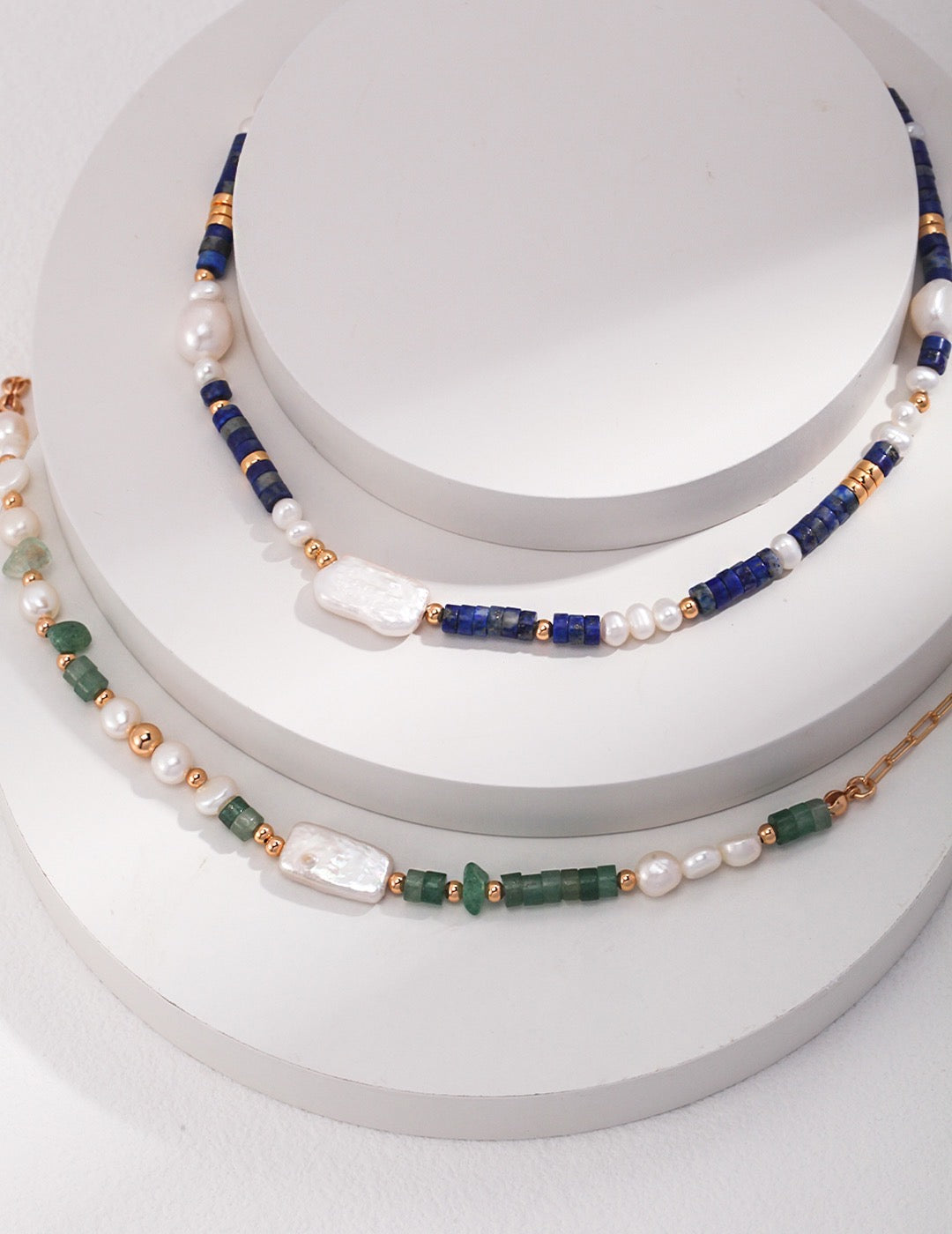 Green Aventurine Pearl Necklace