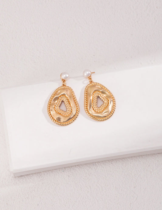 Irregular Hollow Circle Earrings