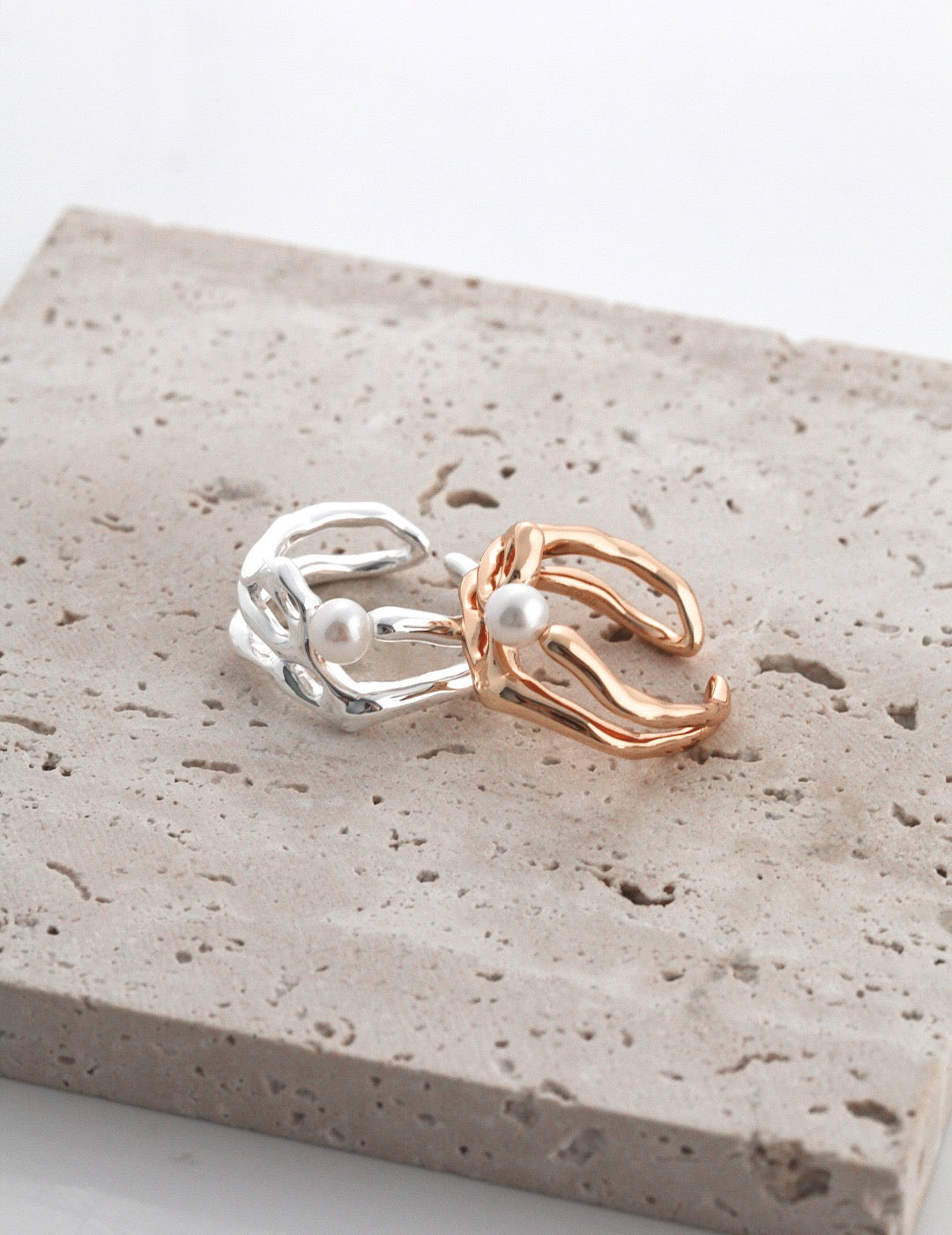 Bague de perles des vagues