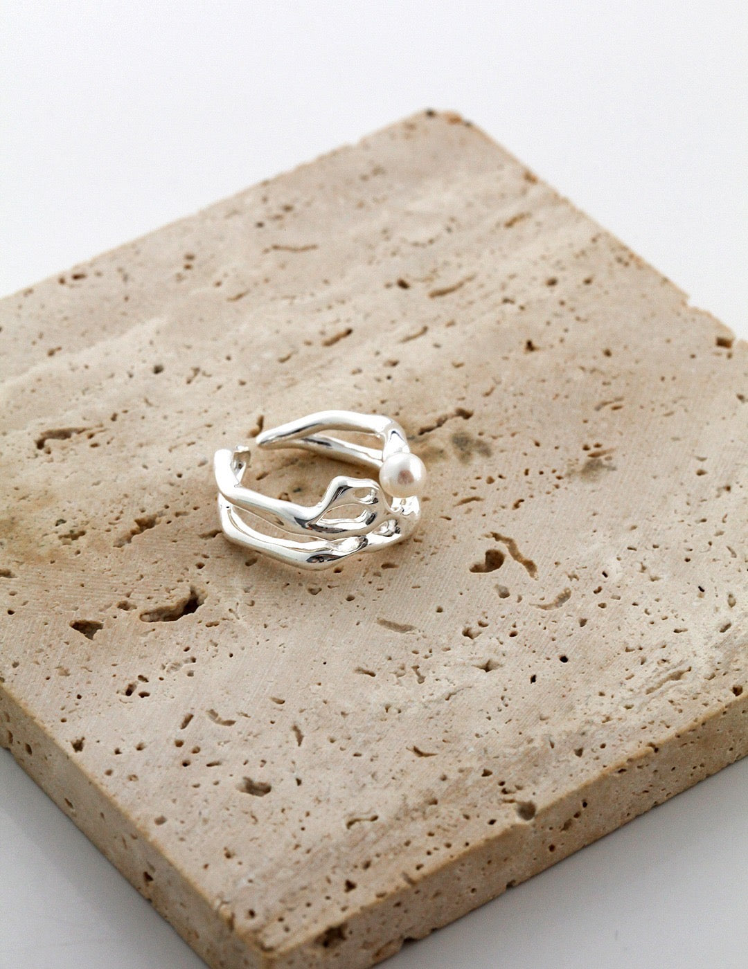 Bague de perles des vagues