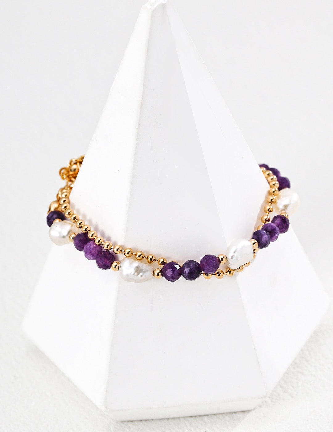Lavender Whisper Silver Bracelet