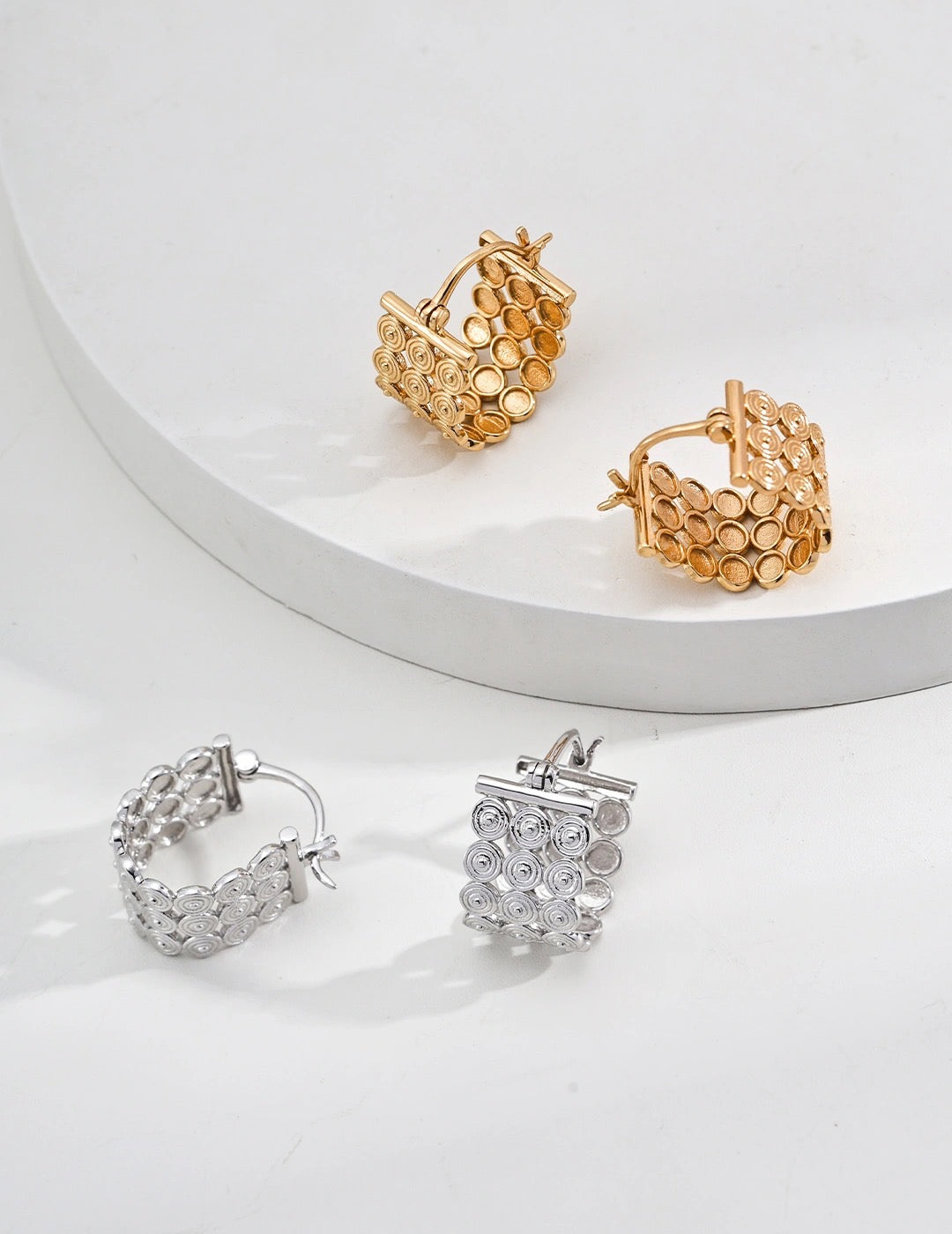 Boucles d'oreilles minimalistes Crush