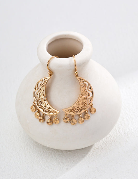 Boucles d'oreilles Lune de rêve