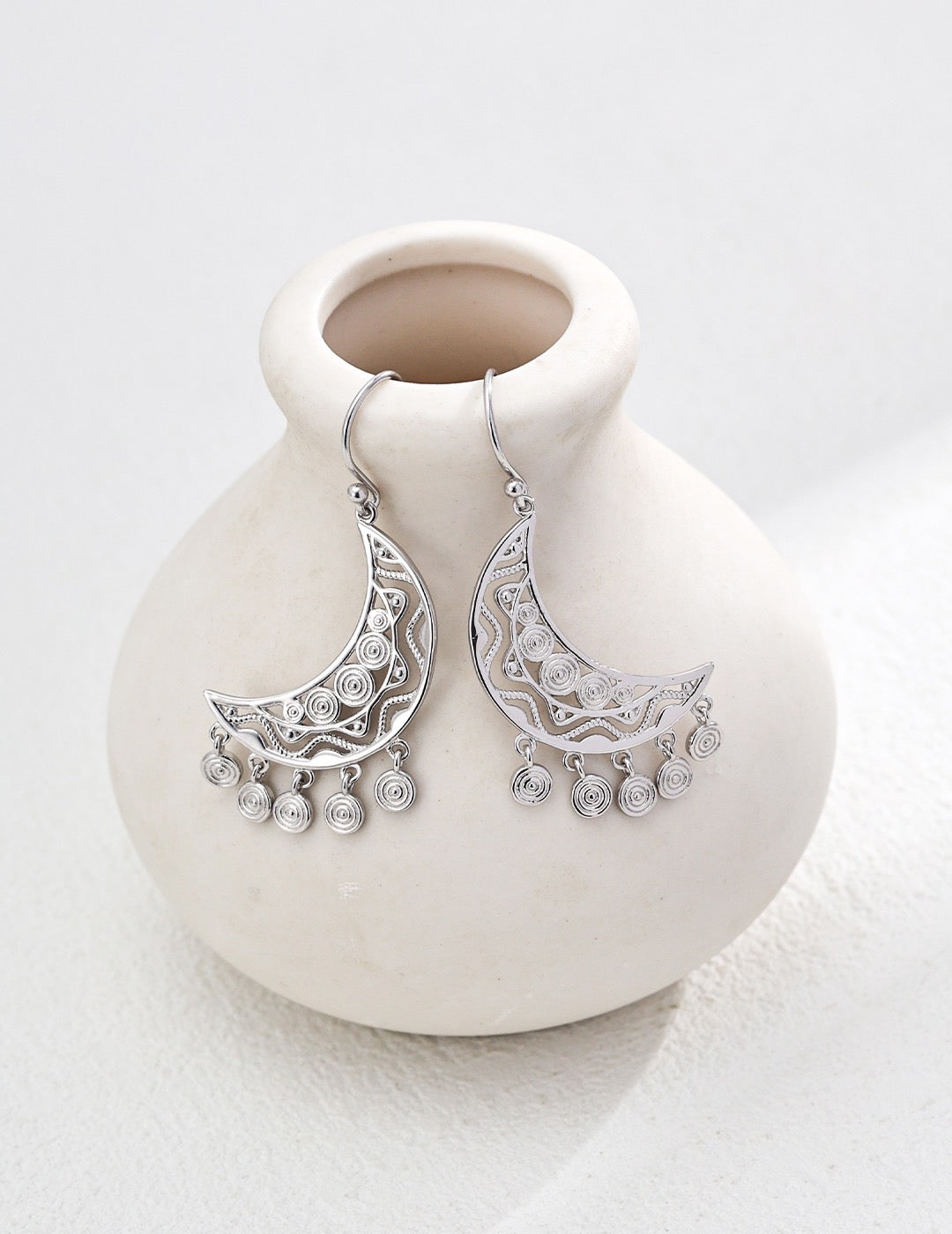 Boucles d'oreilles Lune de rêve