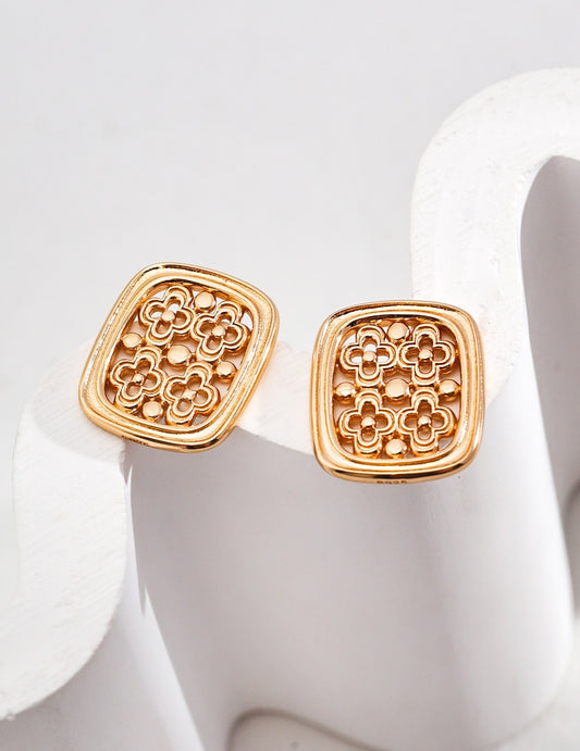 Boucles d'oreilles "Mille trèfles"