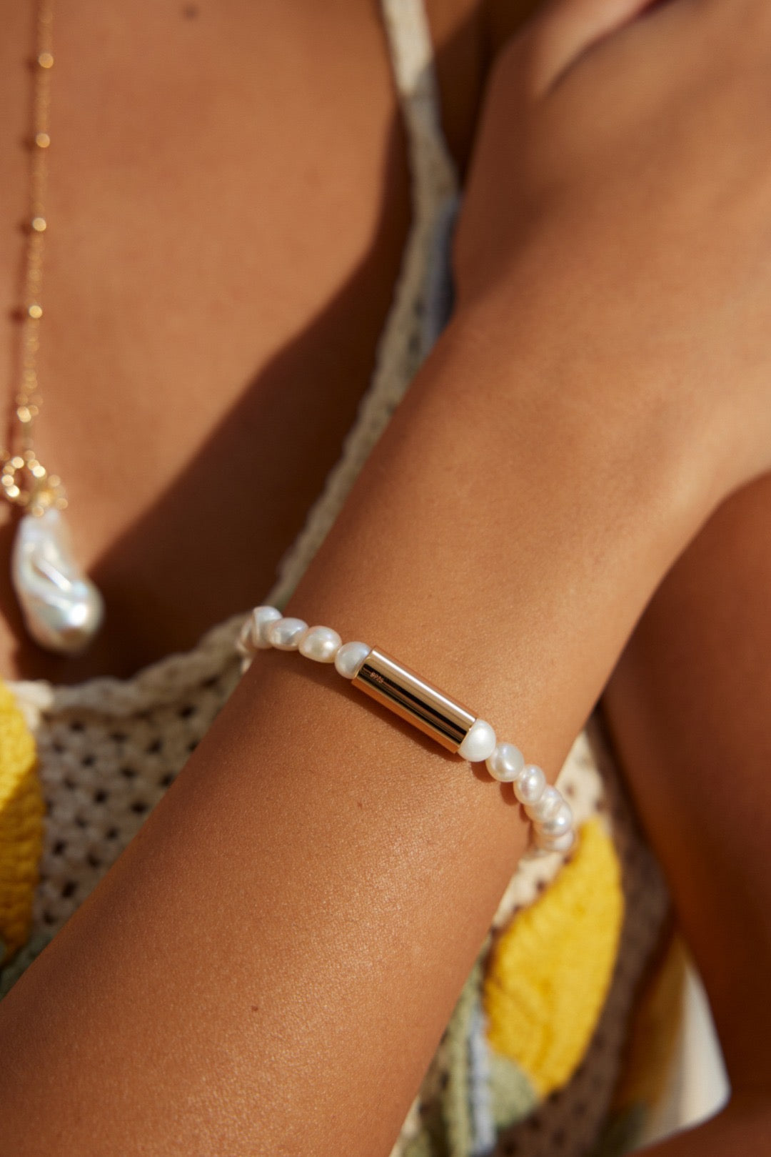 Bracelet minimaliste en perles rondes