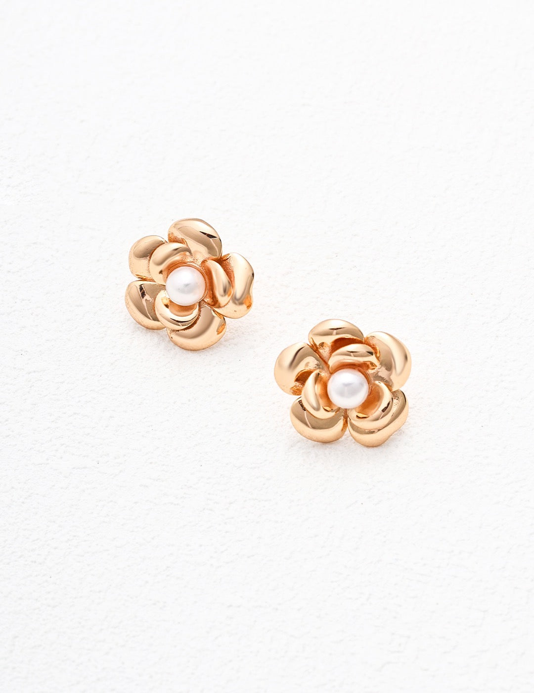 Boucles d'oreilles en perles et fleurs