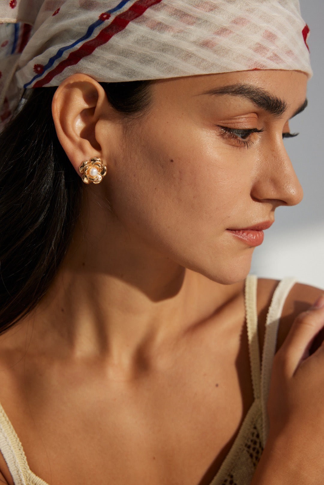 Pearl Flower Earrings