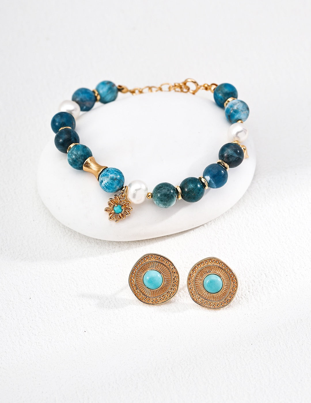 Sunflower Azurite Bracelet