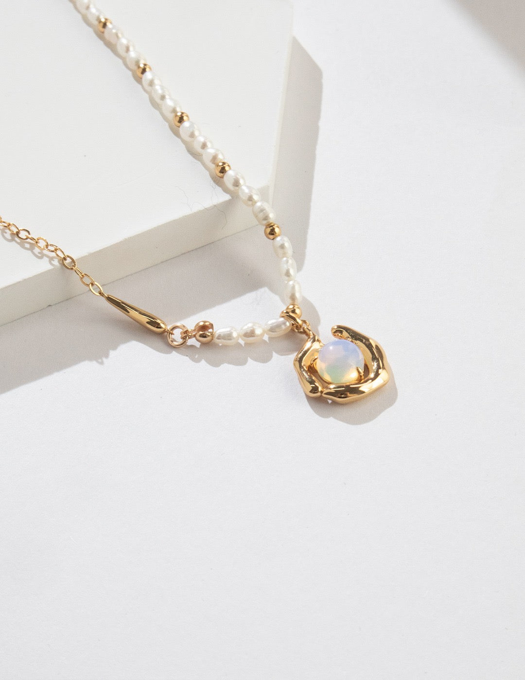 Pearl Opal Necklace