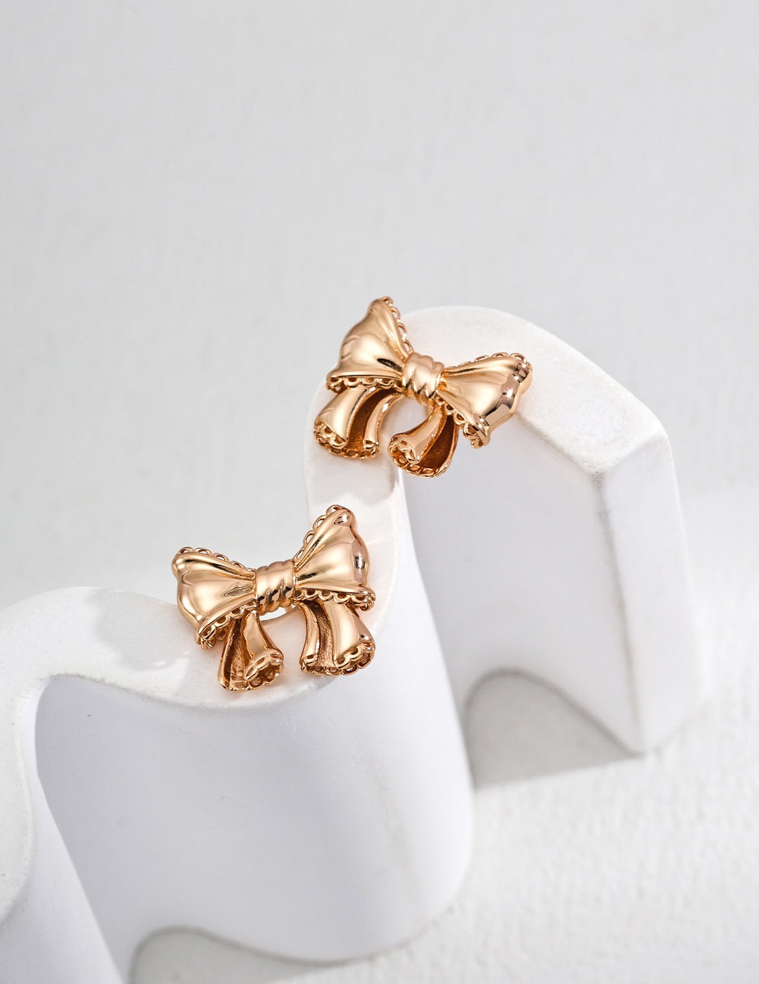 Vintage Bowknot Sterling Silver Earrings