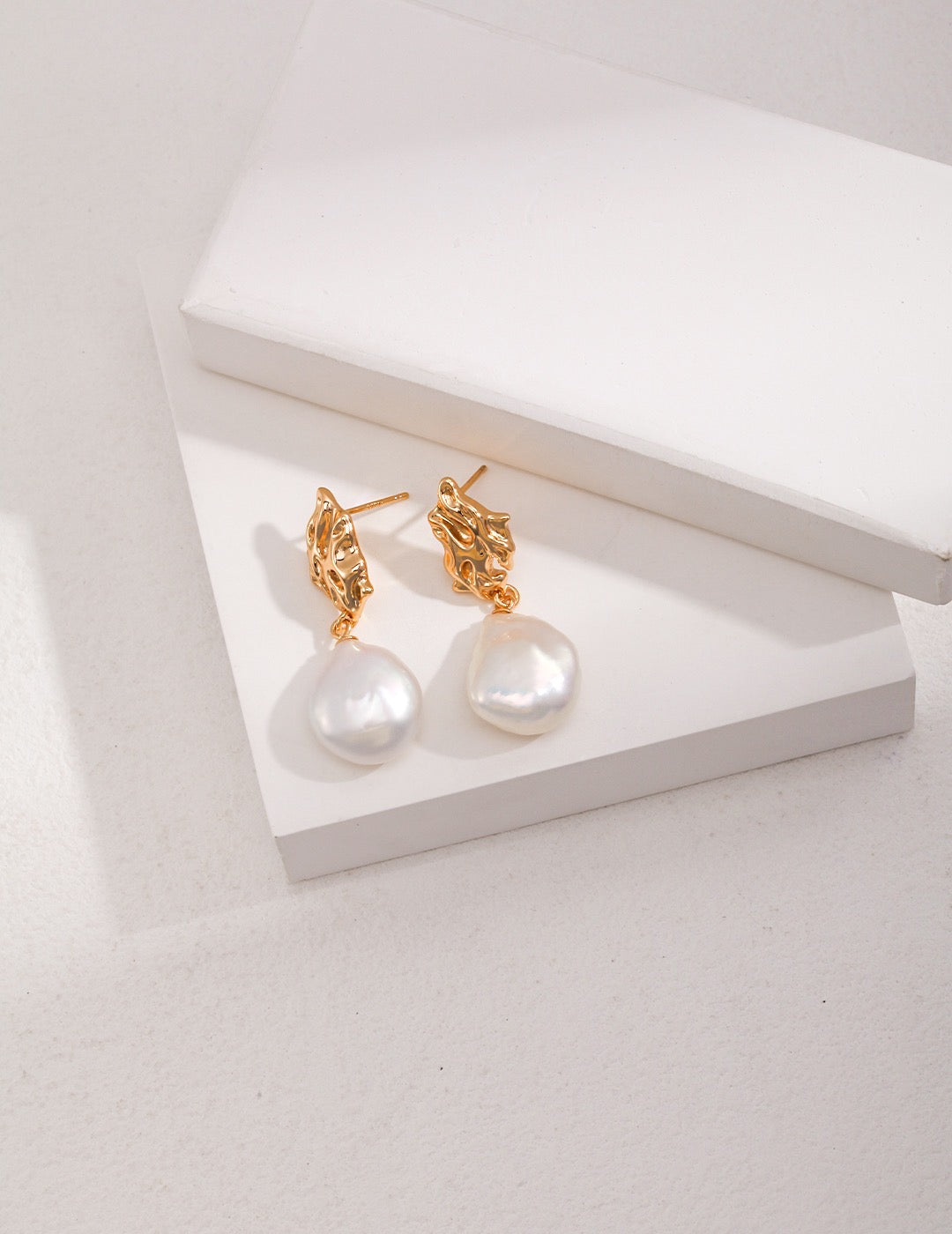 Sterling Silver Baroque Earrings | Estincele Jewellery | Women's earrings