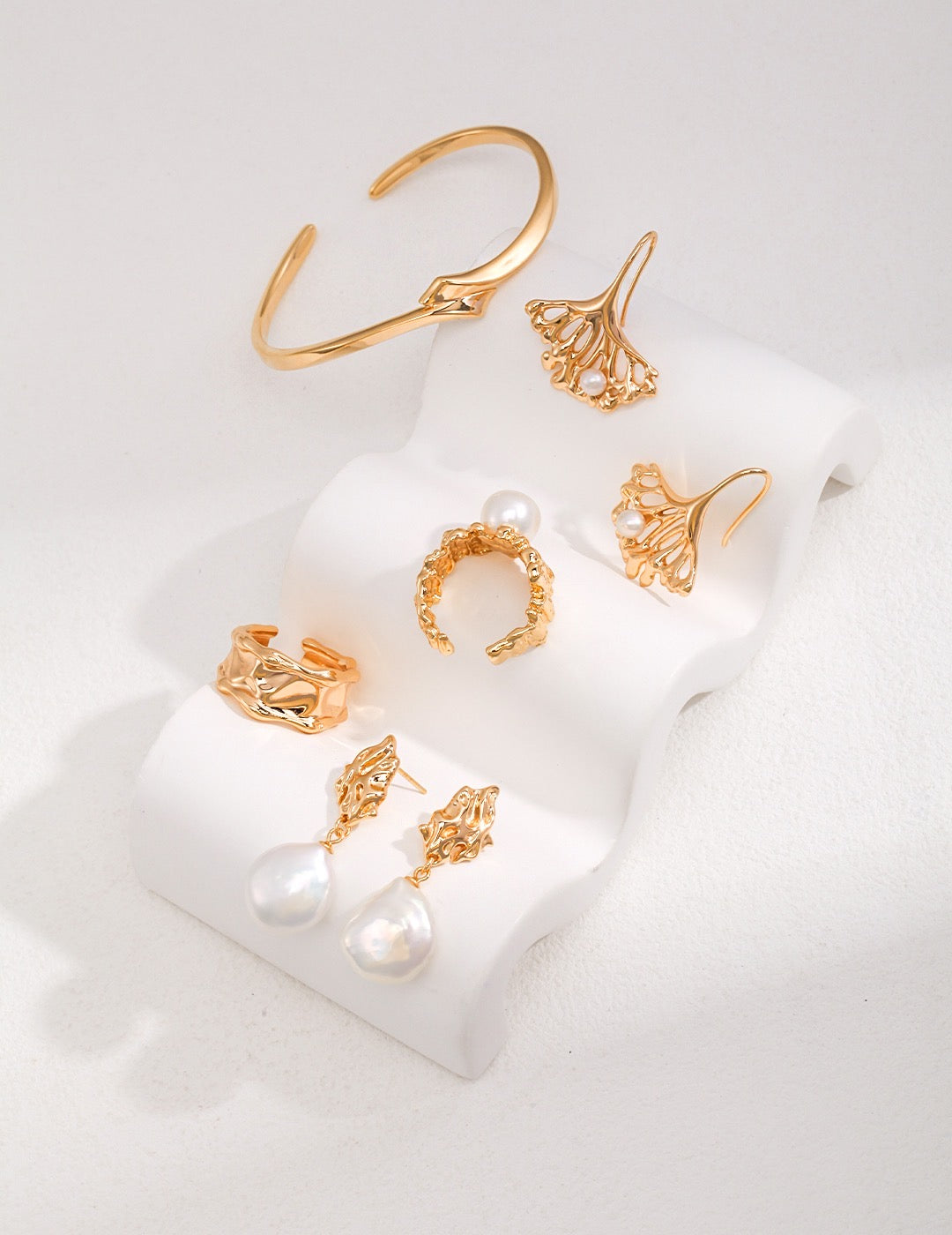 Sterling Silver Baroque Earrings | Estincele Jewellery | Women's earrings