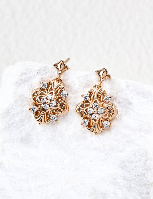 Vintage Clover Earrings