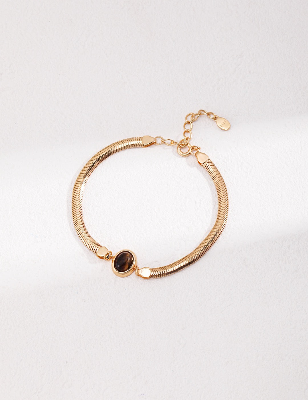 Tiger's Eye Herringbone Bracelet